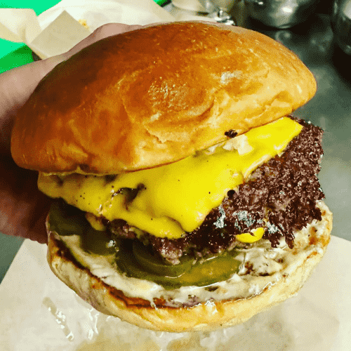 Classic Cheeseburger with double patties